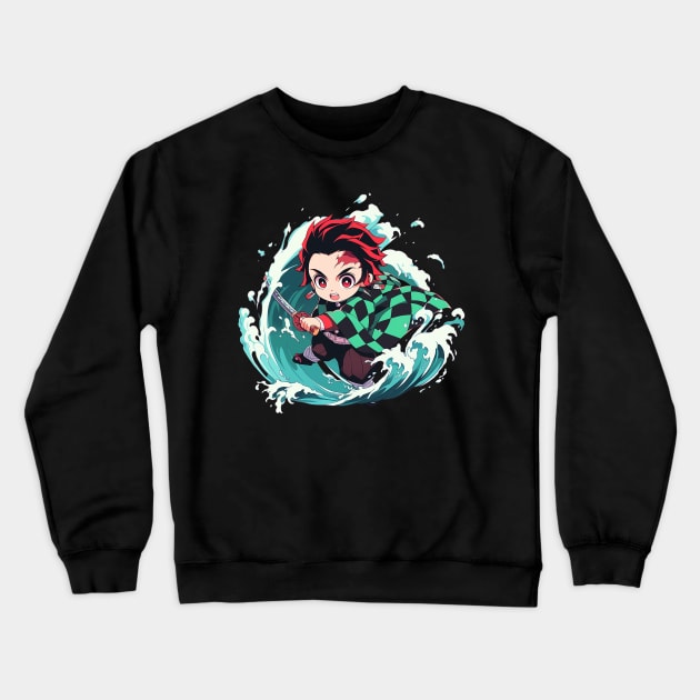 tanjiro Crewneck Sweatshirt by dorapeterx